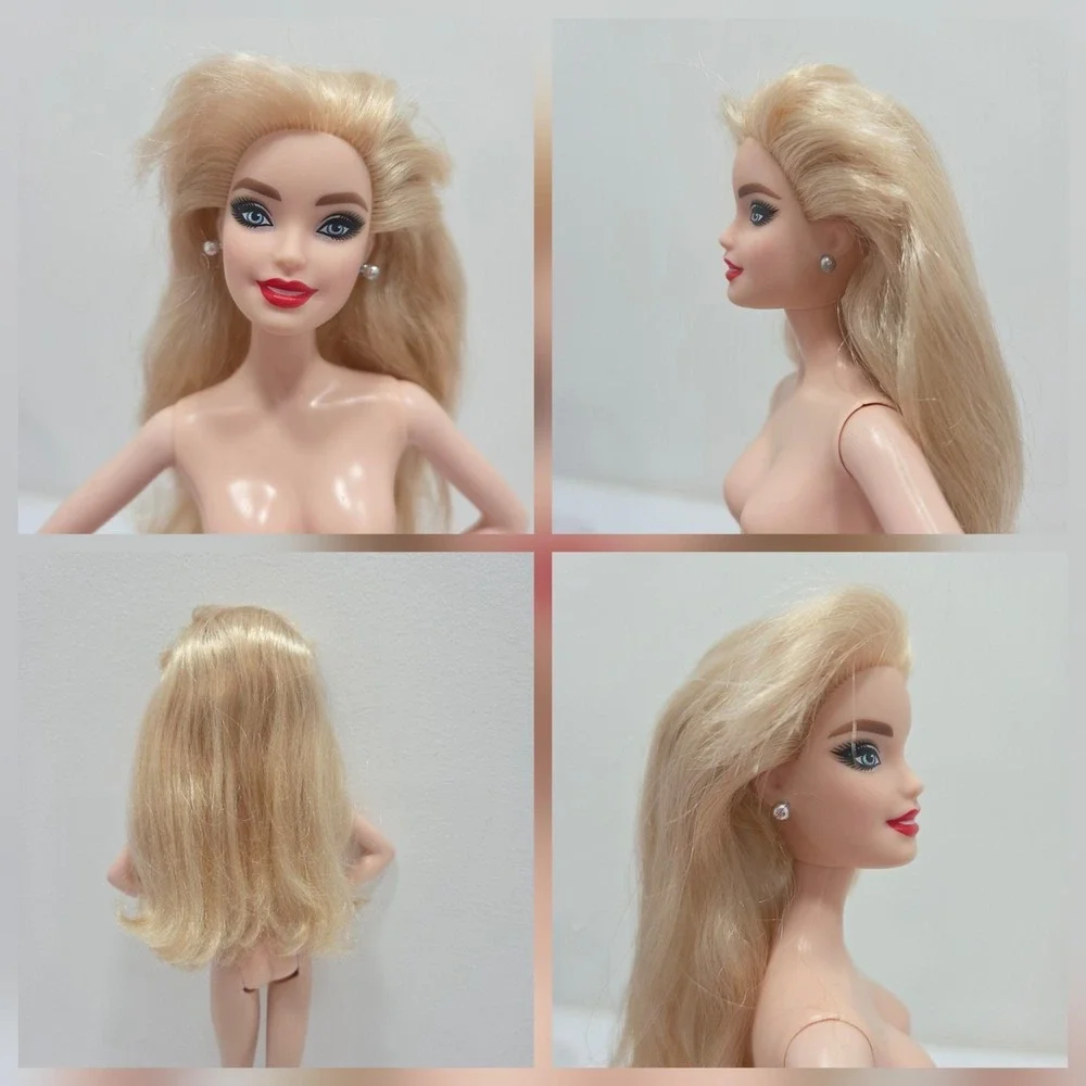 Barbie Signature 2021 Holiday Collector Doll Model Muse Body Blonde Nude GXL18